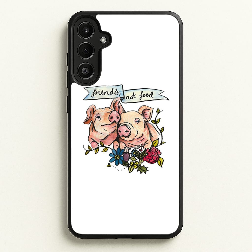 Friends Not Food - Vegan - Vegan Phone Case for Galaxy A34