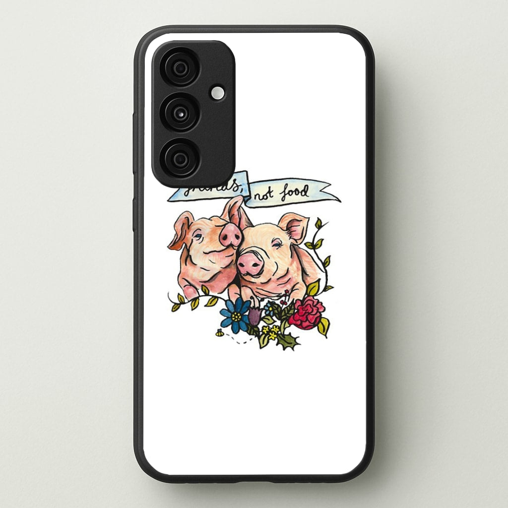 Friends Not Food - Vegan - Vegan Phone Case for Galaxy A55