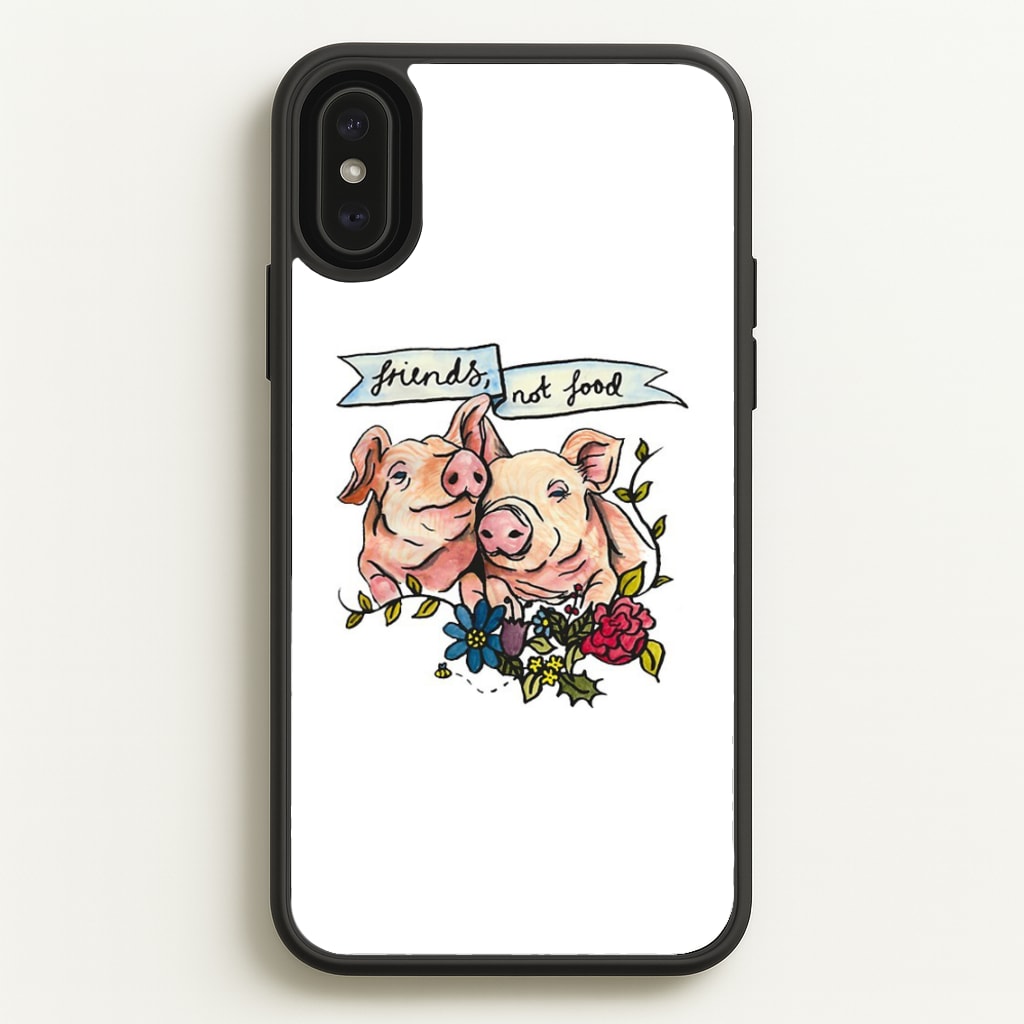 Friends Not Food - Vegan - Vegan Phone Case for iPhone XS Max