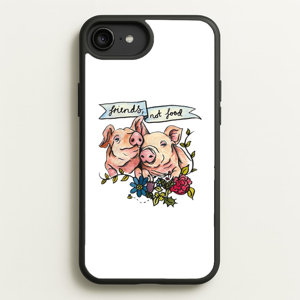 Friends Not Food - Vegan - Vegan Phone Case for iPhone 6 Plus / 7 Plus / 8 Plus