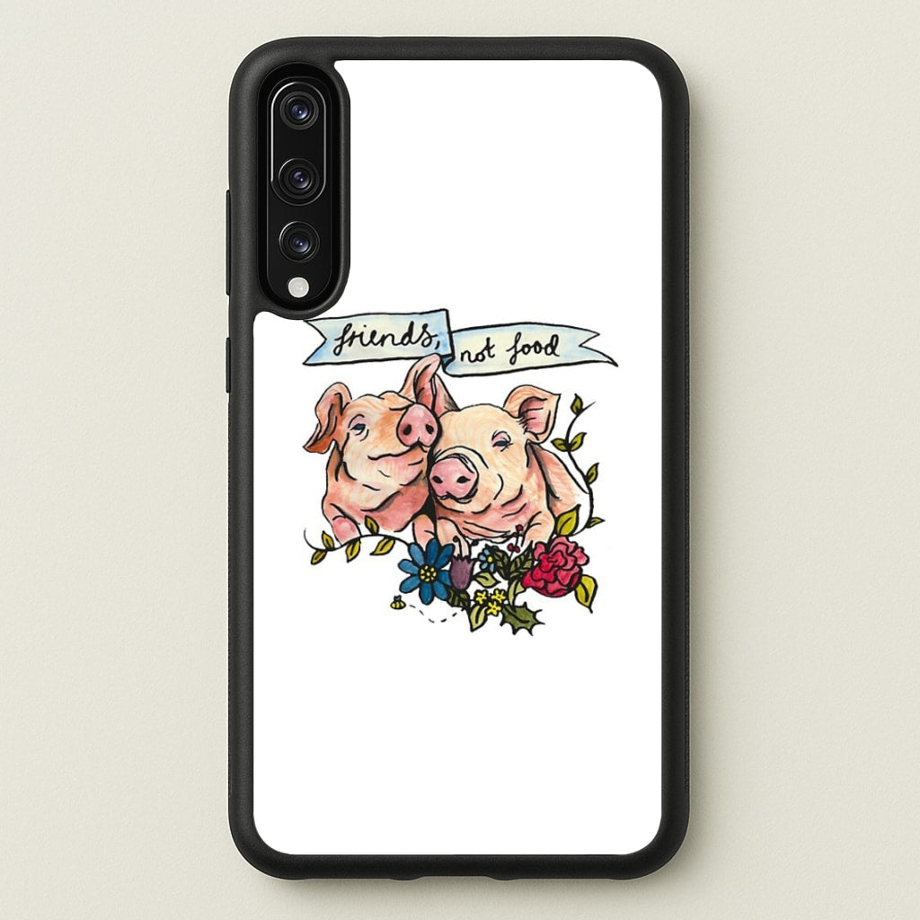 Friends Not Food - Vegan - Vegan Phone Case for Huawei P20 Pro