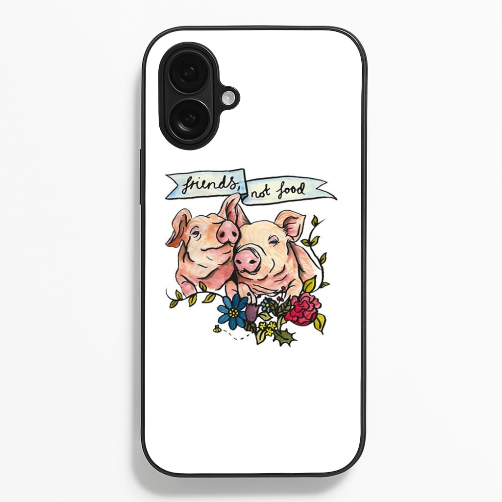 Friends Not Food - Vegan - Vegan Phone Case for iPhone 16 Plus