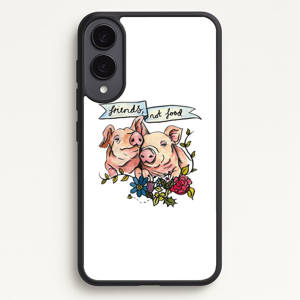 Friends Not Food - Vegan - Vegan Phone Case for Galaxy S25 Edge
