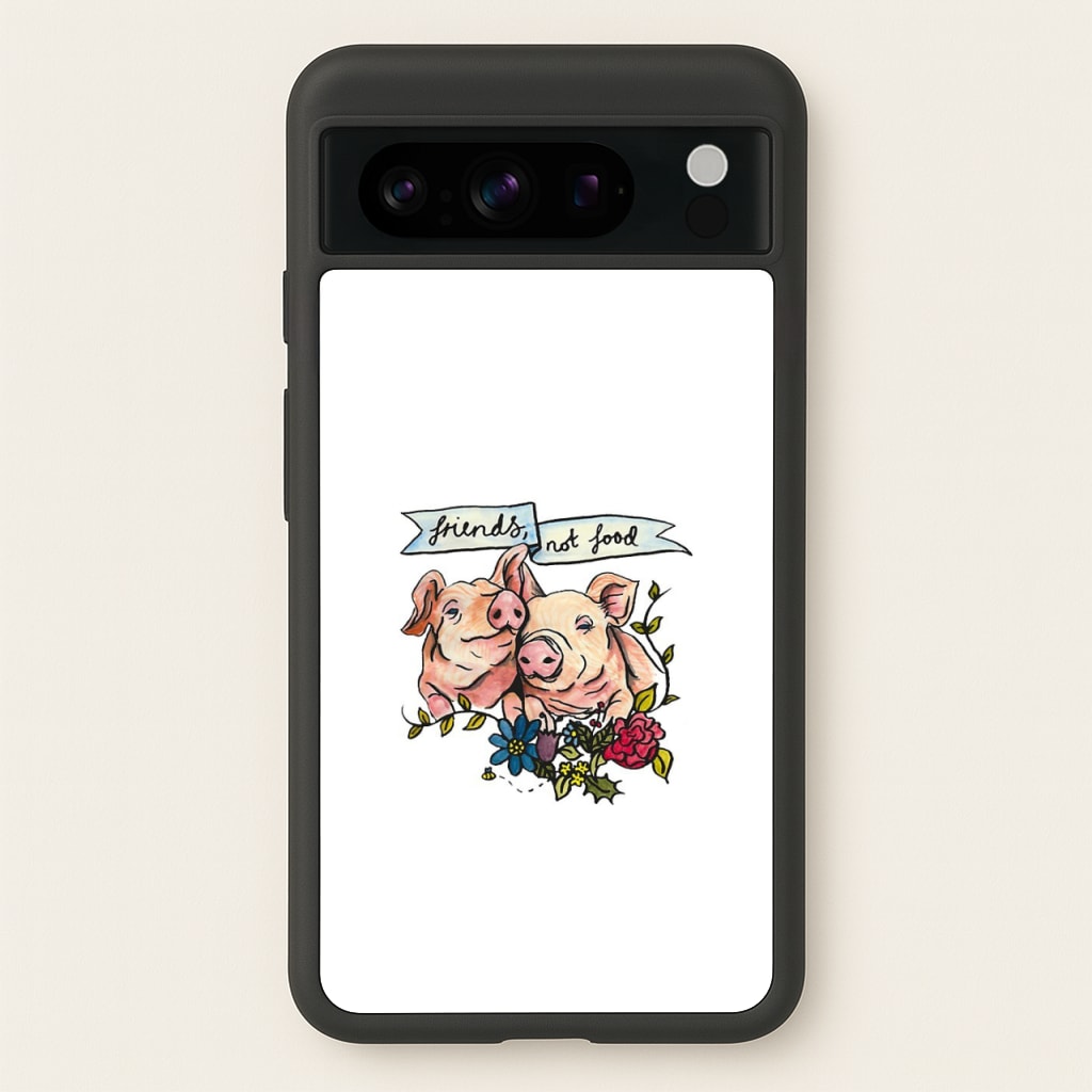 Friends Not Food - Vegan - Vegan Phone Case for Google Pixel 8 Pro