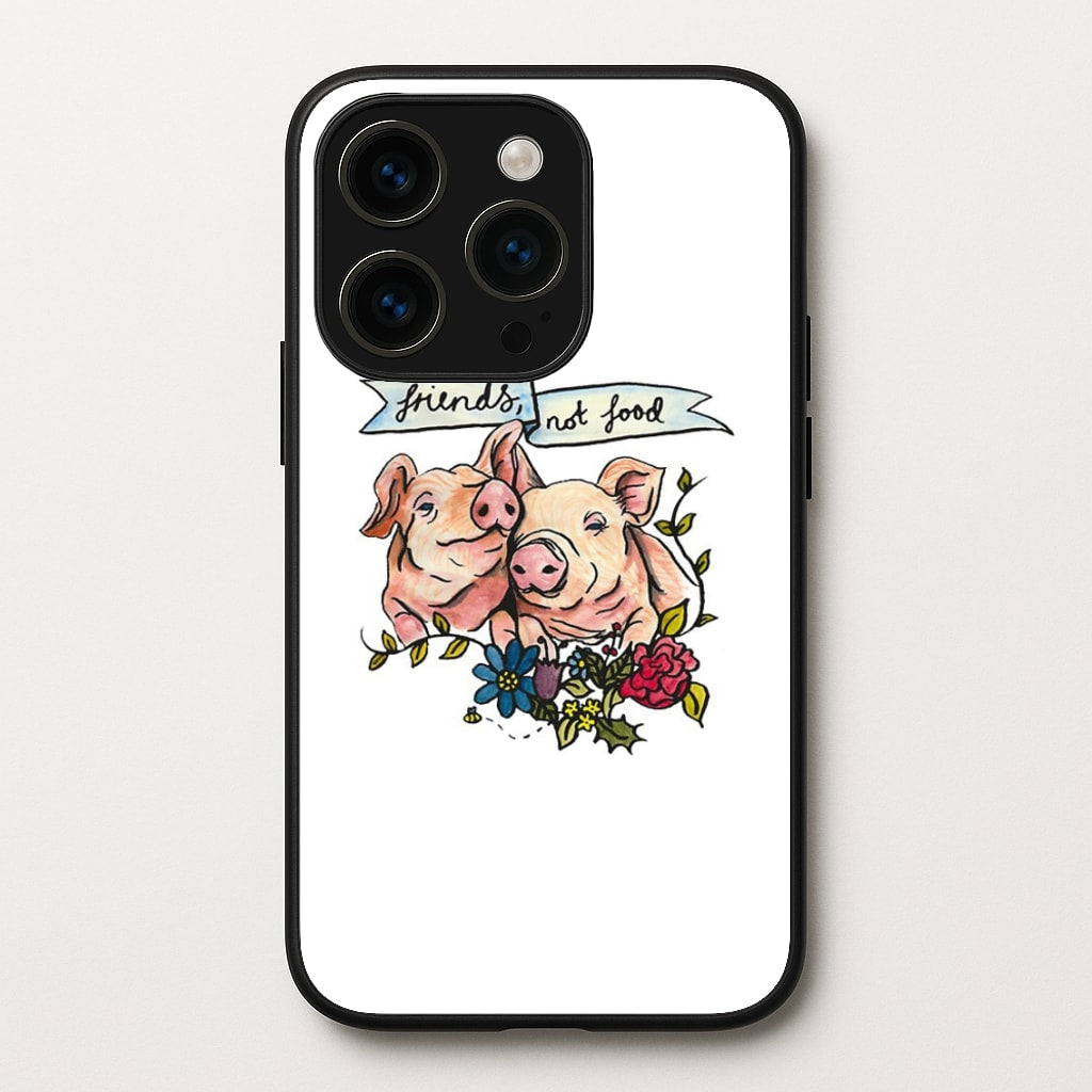 Friends Not Food - Vegan - Vegan Phone Case for iPhone 14 Pro