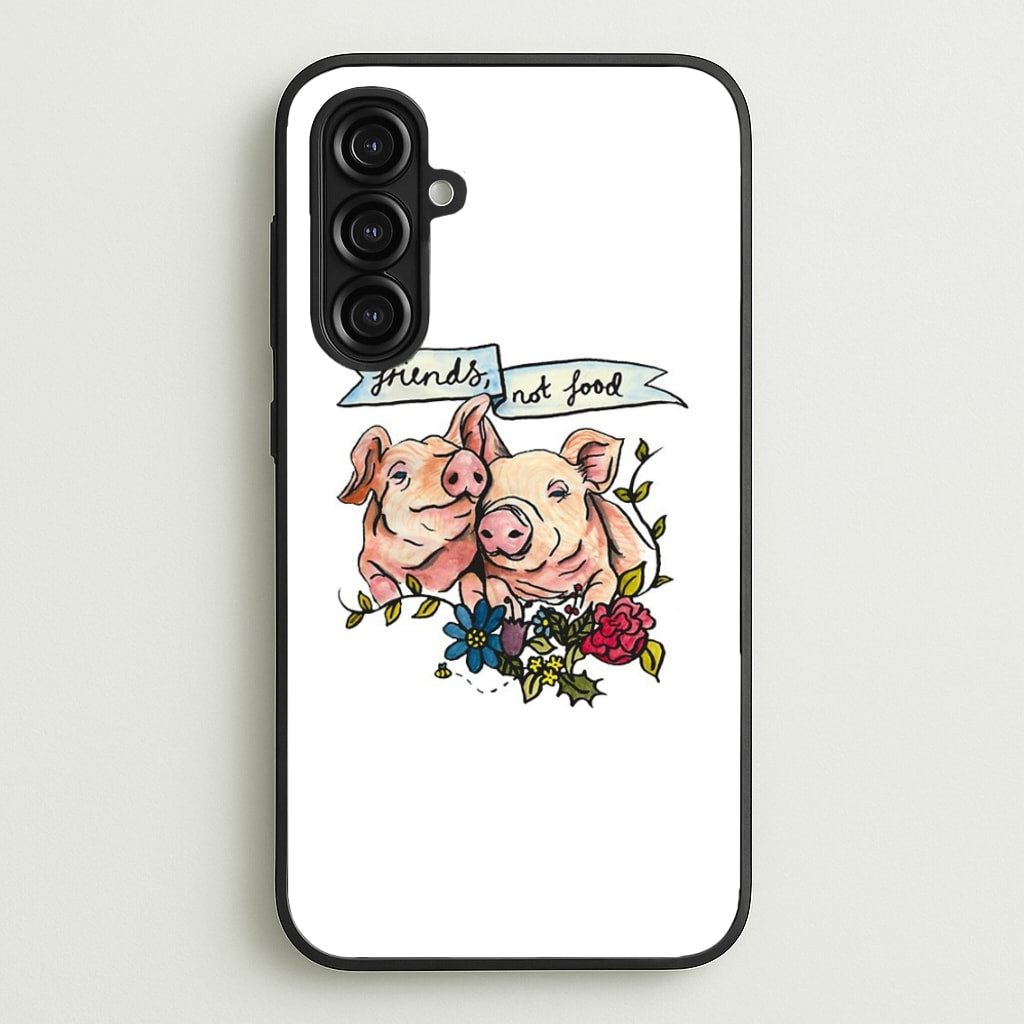 Friends Not Food - Vegan - Vegan Phone Case for Galaxy A16