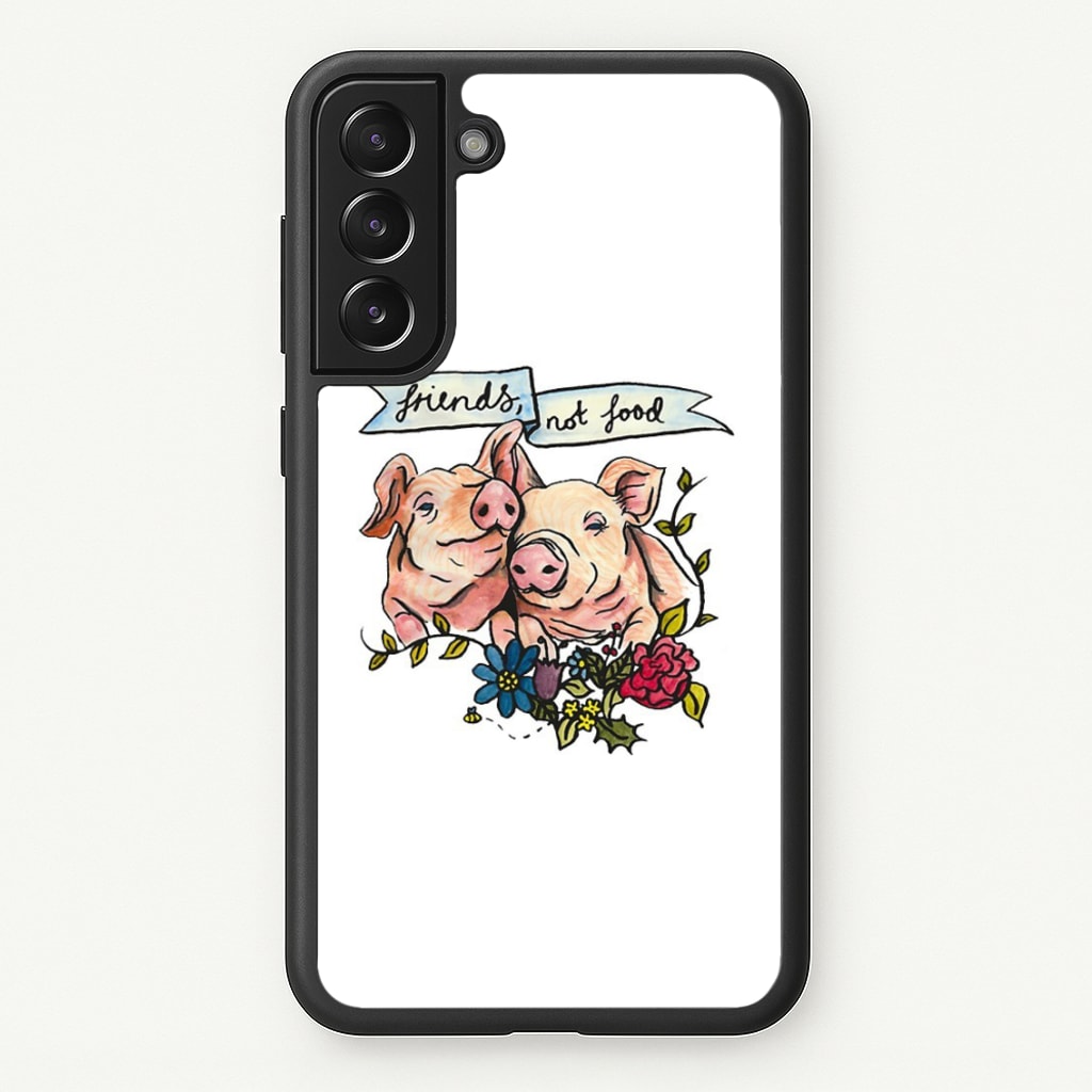 Friends Not Food - Vegan - Vegan Phone Case for Galaxy S21FE