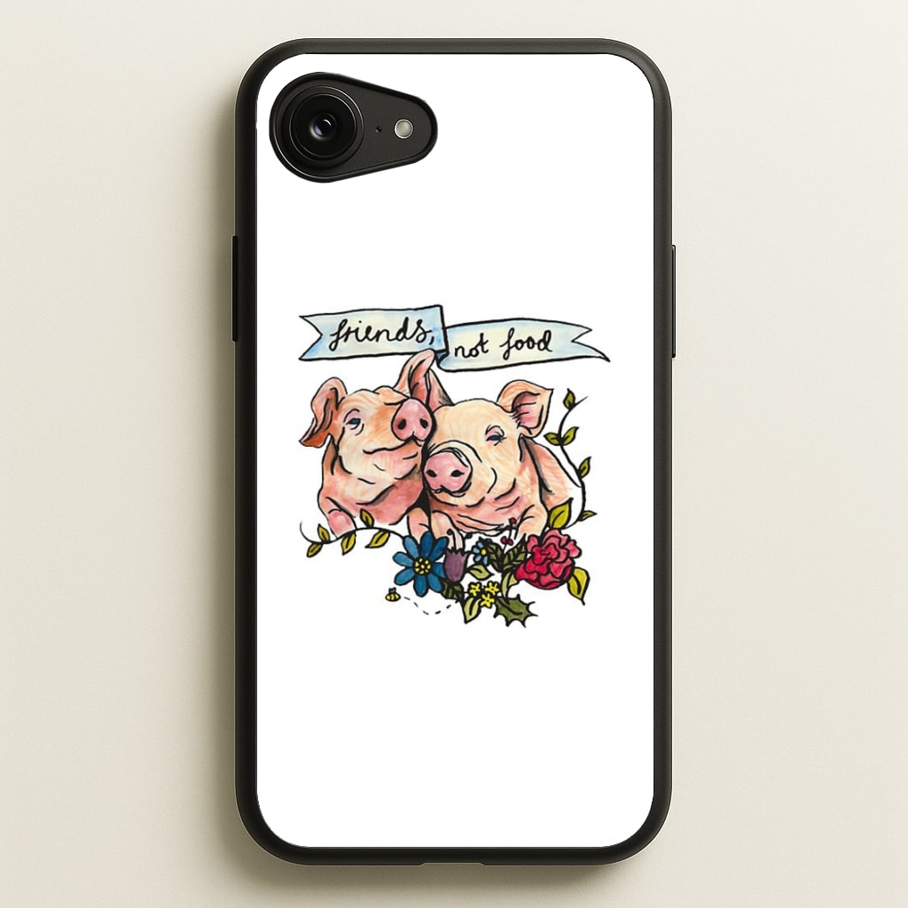 Friends Not Food - Vegan - Vegan Phone Case for iPhone 16e
