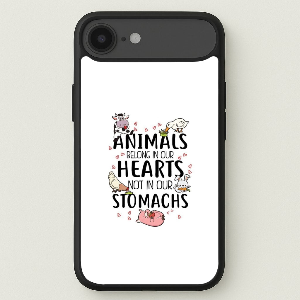 Animals Belong In Our Hearts - Vegan Phone Case for iPhone 17 Air