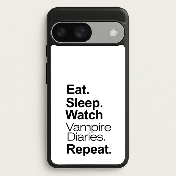 Eat Sleep Watch VPD Repeat - marble Phone Case for Google Pixel 9 / 9 Pro