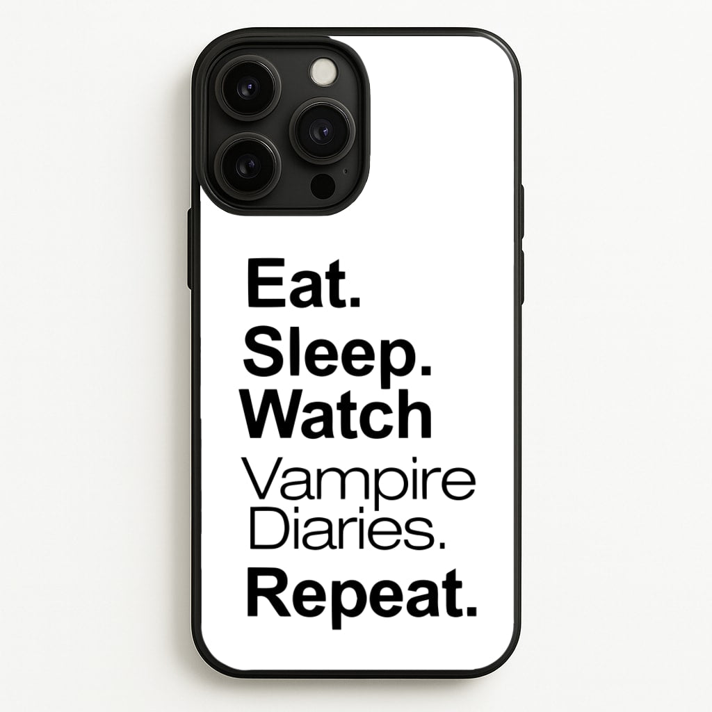 Eat Sleep Watch VPD Repeat - marble Phone Case for iPhone 13 Pro Max