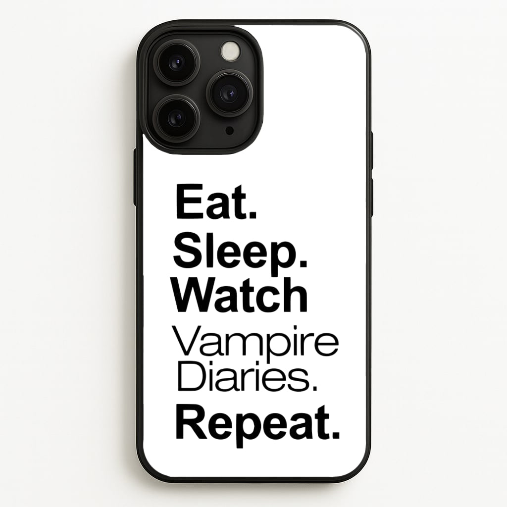 Eat Sleep Watch VPD Repeat - marble Phone Case for iPhone 11 Pro