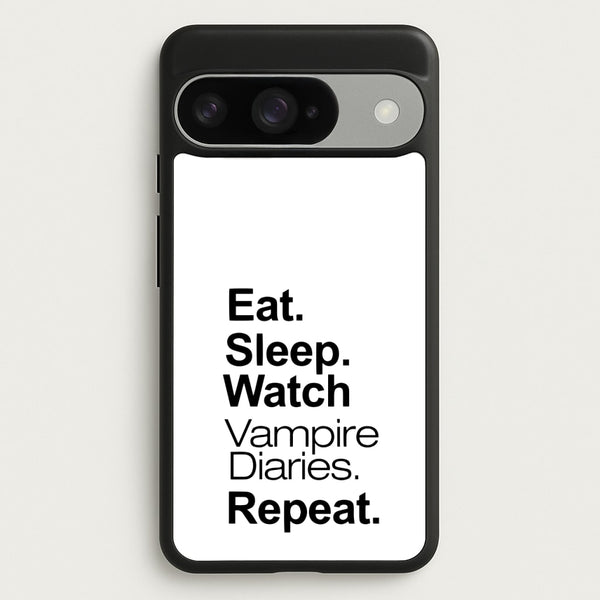 Eat Sleep Watch VPD Repeat Phone Case for Google Pixel 10 / 10 Pro