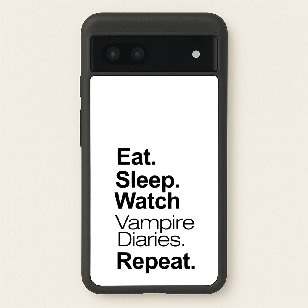 Eat Sleep Watch VPD Repeat - marble Phone Case for Google Pixel 7a
