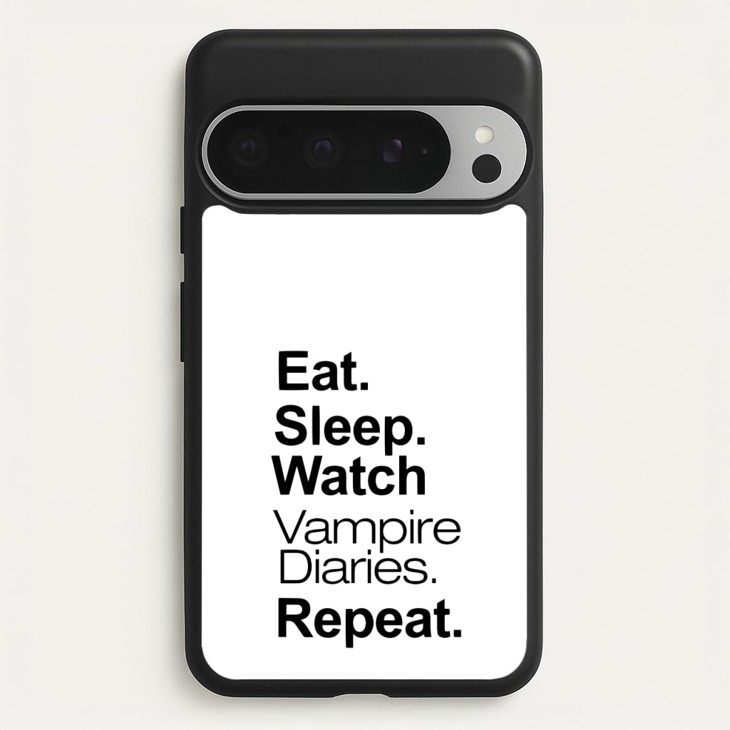 Eat Sleep Watch VPD Repeat - marble Phone Case for Google Pixel 9 Pro XL