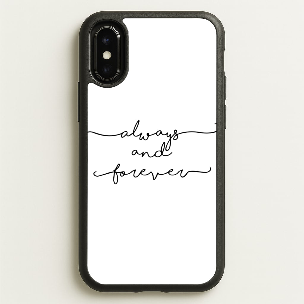 Always & Forever - VD - marble Phone Case for iPhone X / XS