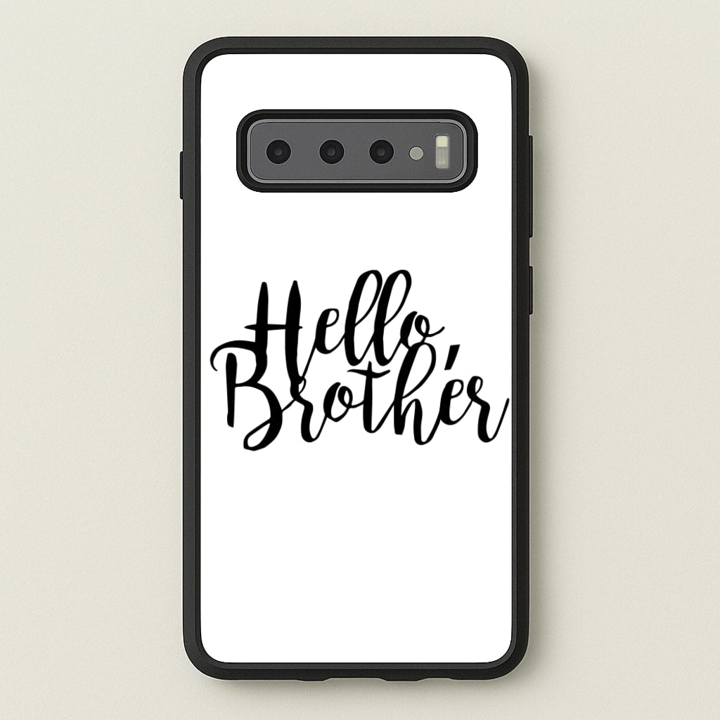 Hello Brother - VD - Vampire Diaries Phone Case for Galaxy S10 Plus