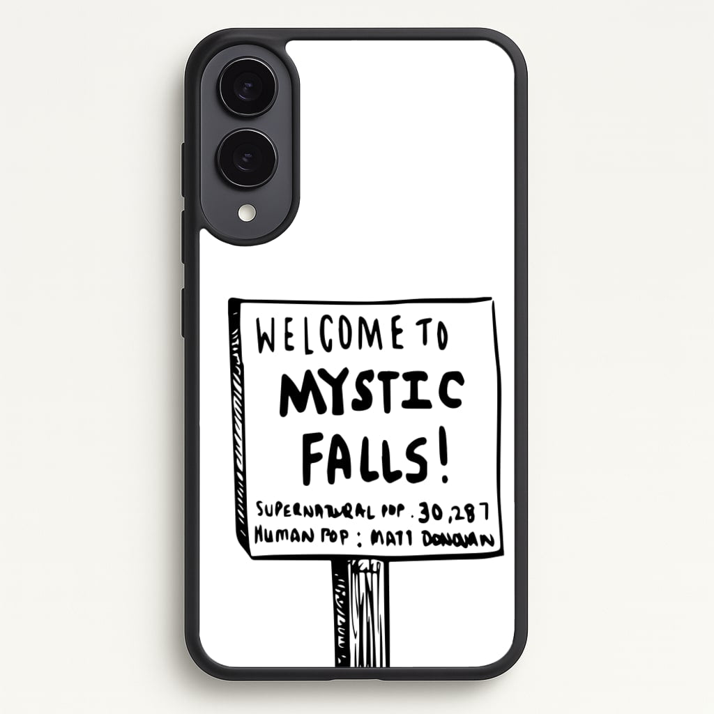 Welcome to Mystic Falls - VD - Vampire Diaries Phone Case for Galaxy S25 Edge