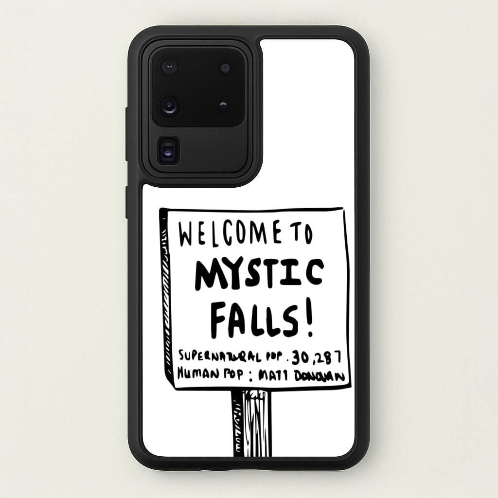 Welcome to Mystic Falls - VD - Vampire Diaries Phone Case for Galaxy S20 Ultra