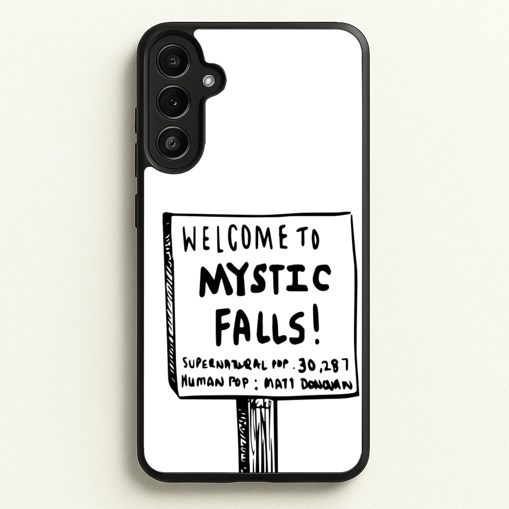 Welcome to Mystic Falls - VD - Vampire Diaries Phone Case for Galaxy A34