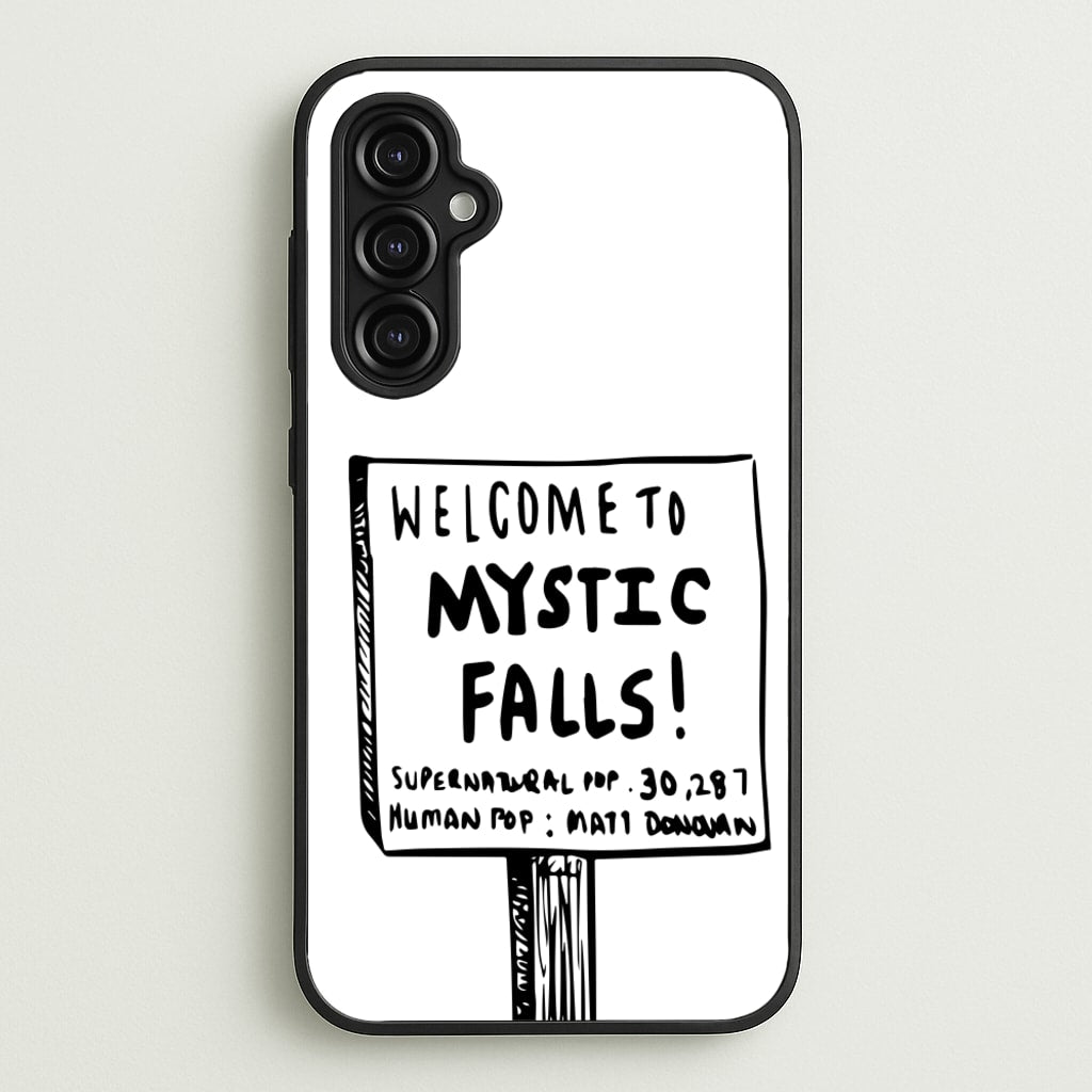 Welcome to Mystic Falls - VD - Vampire Diaries Phone Case for Galaxy A14