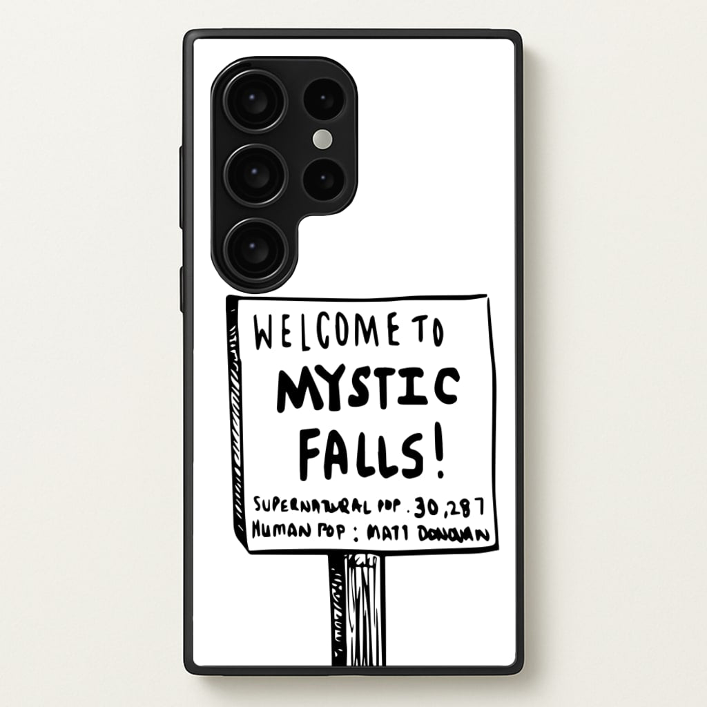 Welcome to Mystic Falls - VD - Vampire Diaries Phone Case for Galaxy S24 Ultra