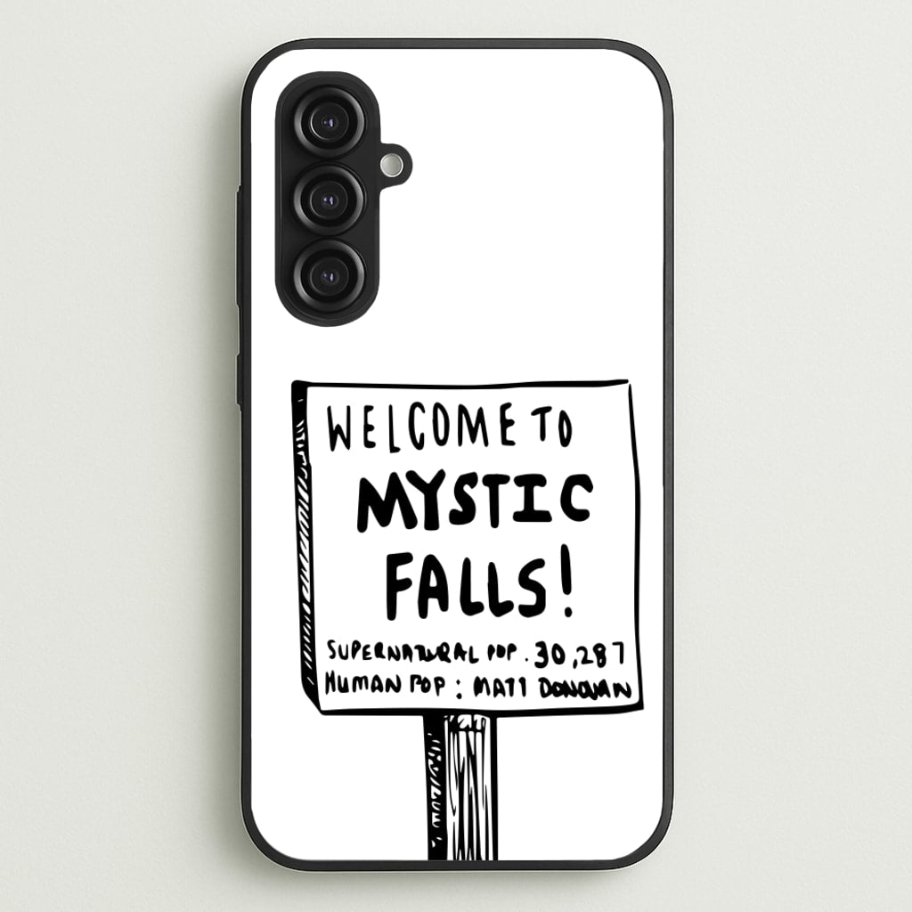 Welcome to Mystic Falls - VD - Vampire Diaries Phone Case for Galaxy S23FE