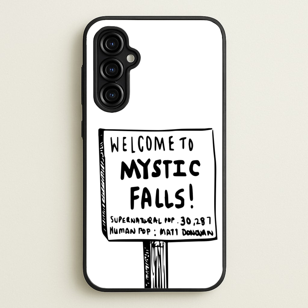 Welcome to Mystic Falls - VD - Vampire Diaries Phone Case for Galaxy A54