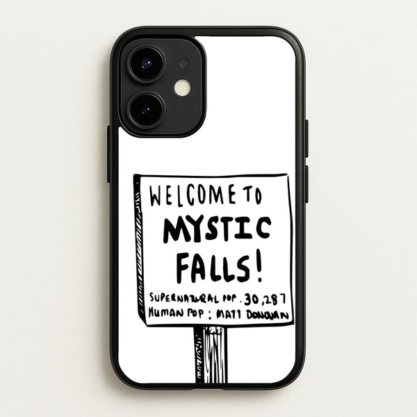 Welcome to Mystic Falls - VD - Vampire Diaries Phone Case for iPhone 12 Mini