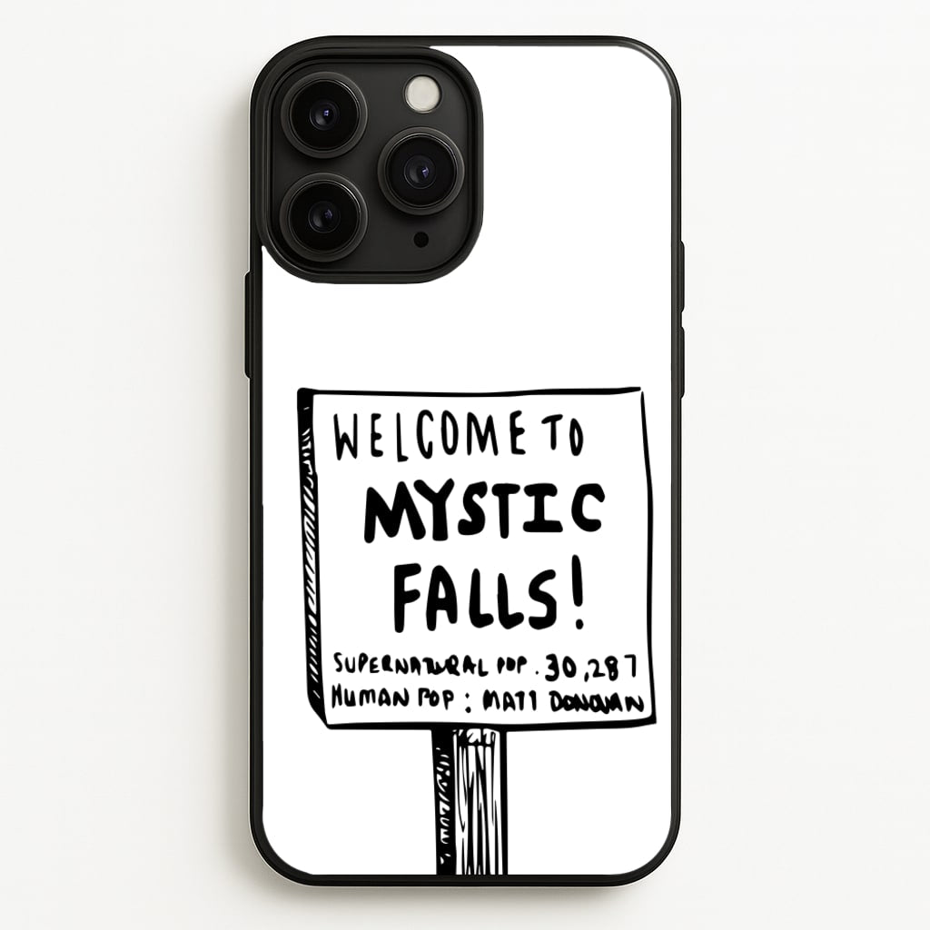 Welcome to Mystic Falls - VD - Vampire Diaries Phone Case for iPhone 11 Pro