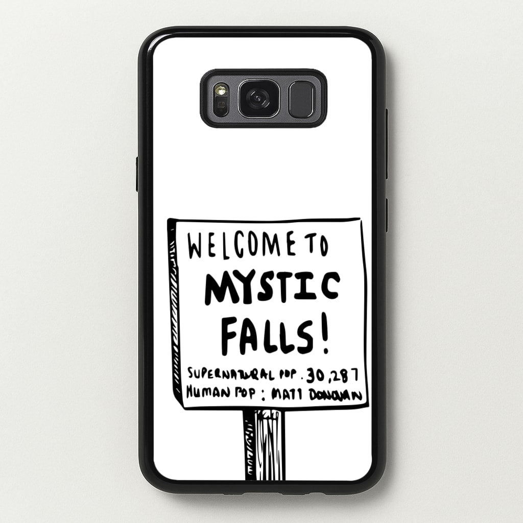 Welcome to Mystic Falls - VD - Vampire Diaries Phone Case for Galaxy S8 Plus