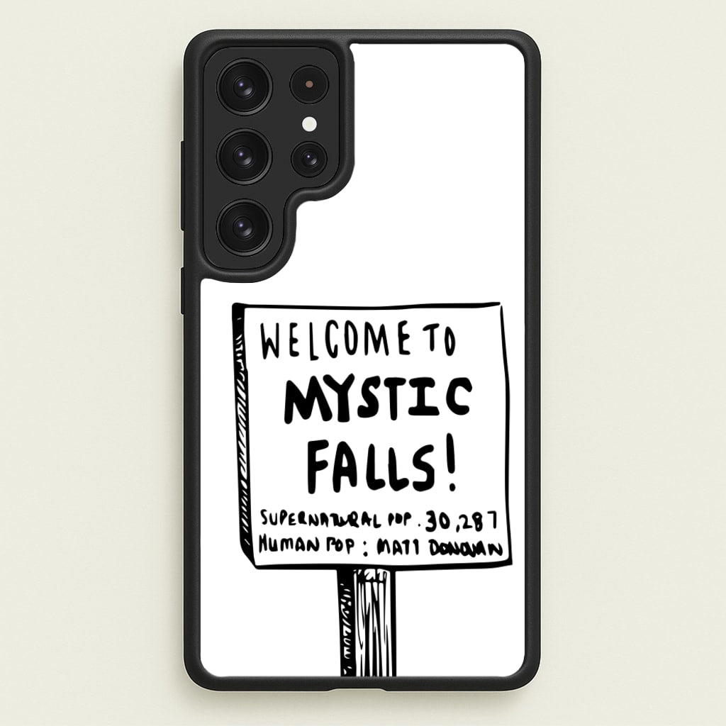 Welcome to Mystic Falls - VD - Vampire Diaries Phone Case for Galaxy S22 Ultra