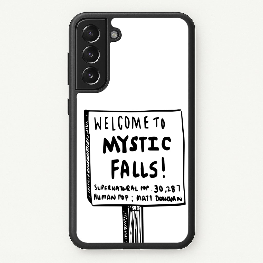 Welcome to Mystic Falls - VD - Vampire Diaries Phone Case for Galaxy S22