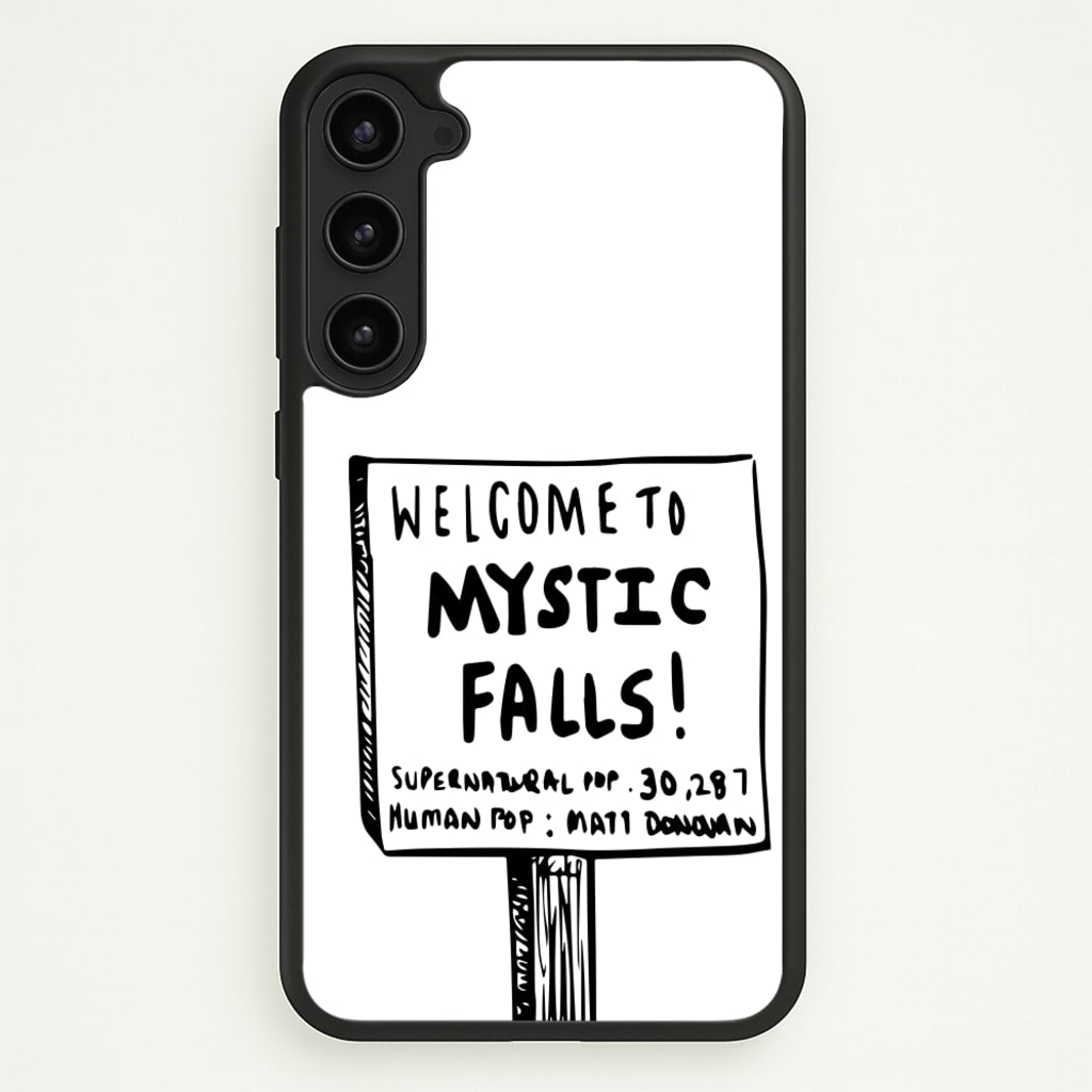 Welcome to Mystic Falls - VD - Vampire Diaries Phone Case for Galaxy S23