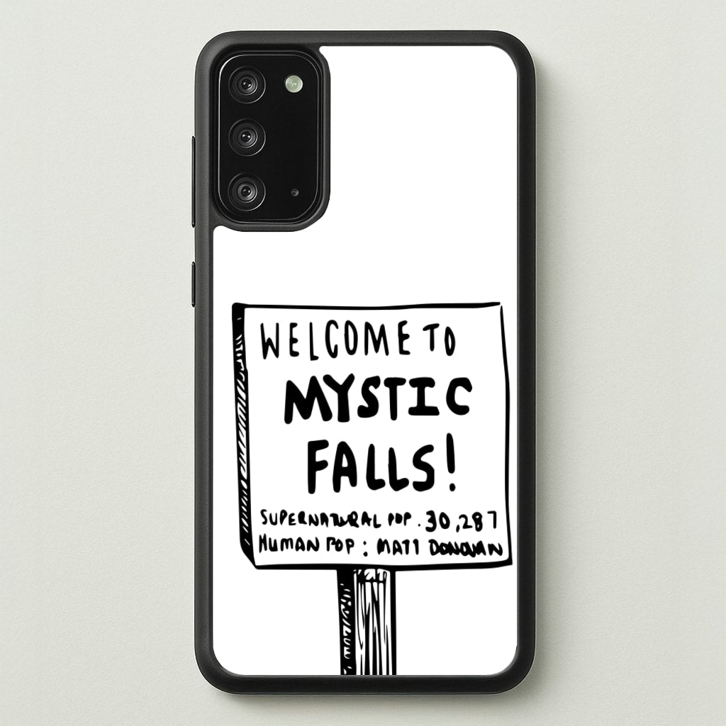 Welcome to Mystic Falls - VD - Vampire Diaries Phone Case for Galaxy Note 20