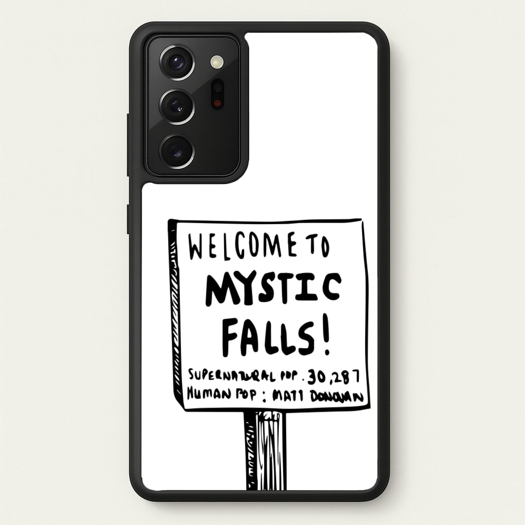 Welcome to Mystic Falls - VD - Vampire Diaries Phone Case for Galaxy Note 20 Ultra