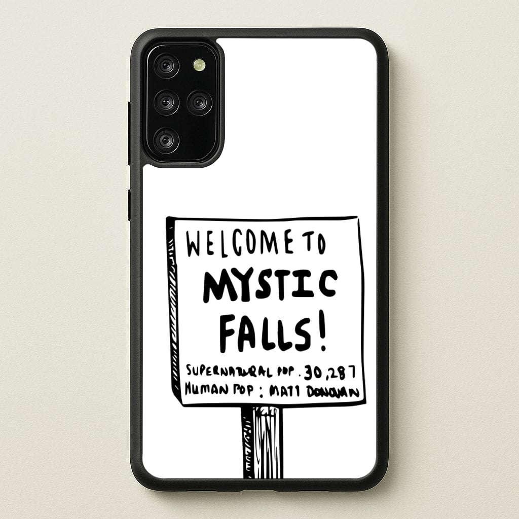 Welcome to Mystic Falls - VD - Vampire Diaries Phone Case for Galaxy S20 Plus