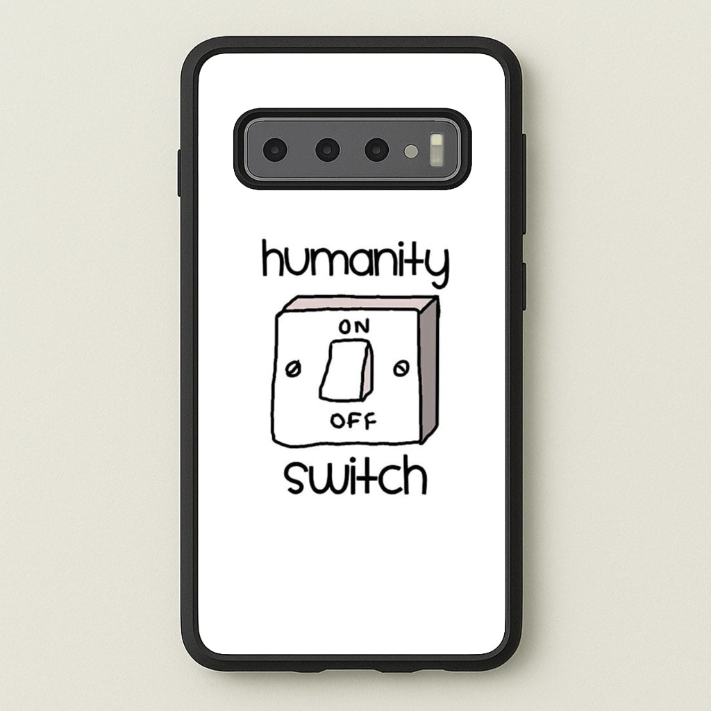 Humanity Switch - VD - Vampire Diaries Phone Case for Galaxy S10 Plus