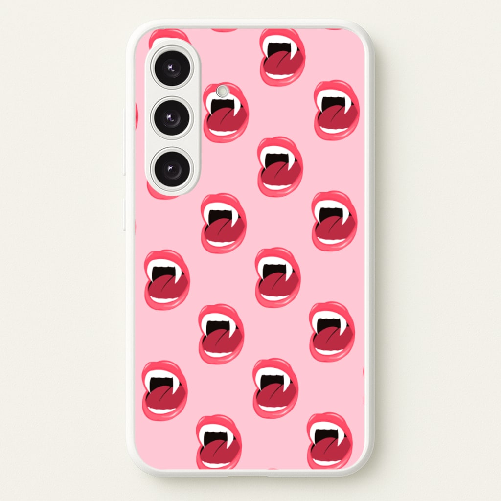 Vampire Pattern - Vampire Diaries Phone Case for Galaxy S24 Plus