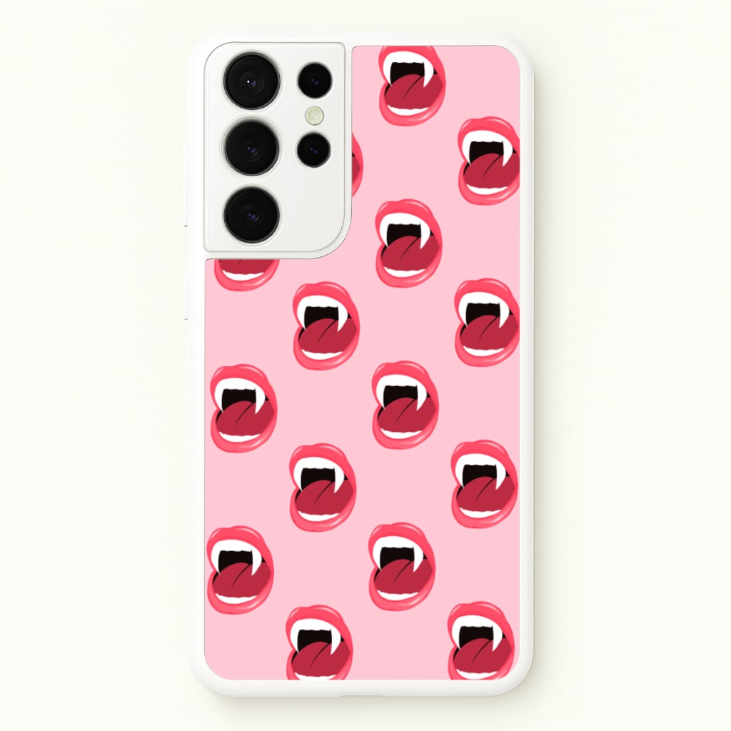 Vampire Pattern - Vampire Diaries Phone Case for Galaxy S21 Ultra