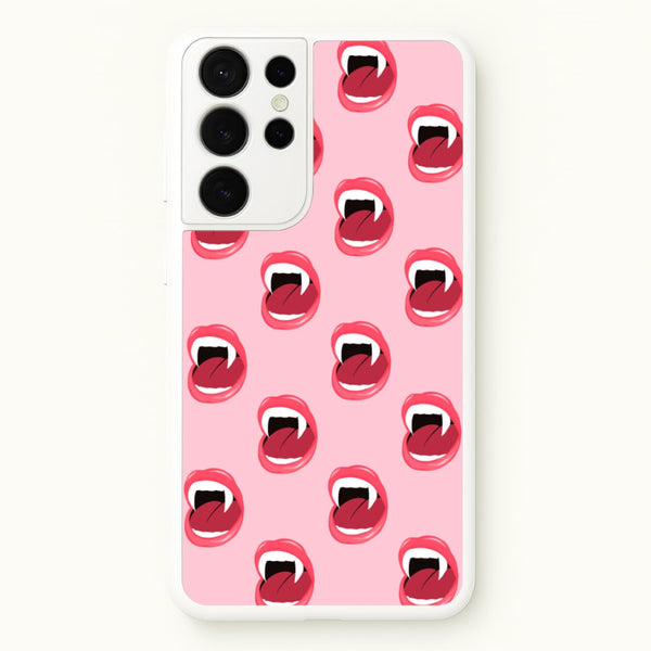 Vampire Pattern - Vampire Diaries Phone Case for Galaxy S21 Ultra