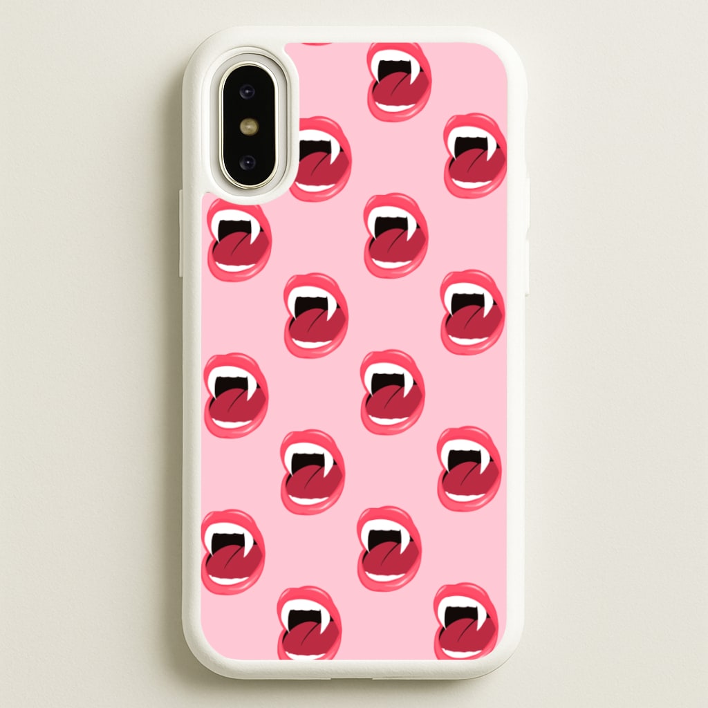 Vampire Pattern - Vampire Diaries Phone Case for iPhone X / XS