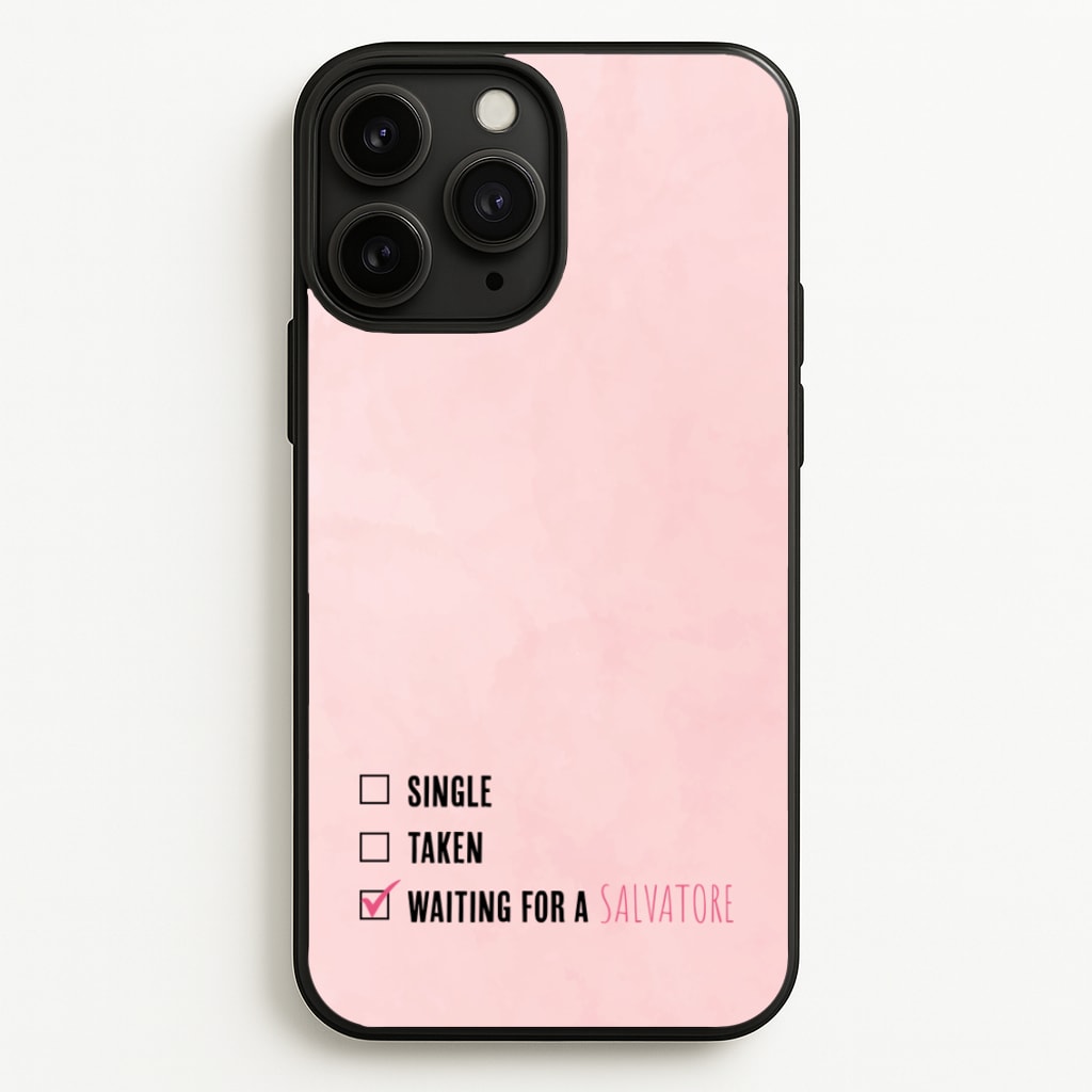 Waiting For A Salvatore - VD - Vampire Diaries Phone Case for iPhone 11 Pro