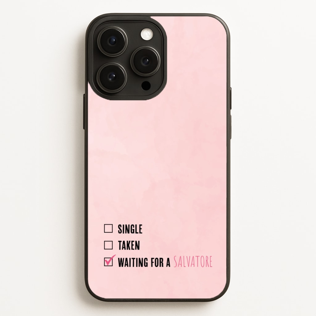 Waiting For A Salvatore - VD - Vampire Diaries Phone Case for iPhone 12 Pro Max