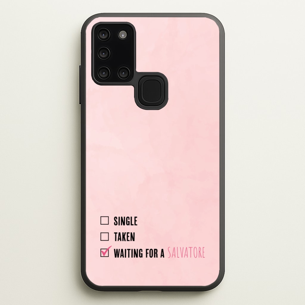 Waiting For A Salvatore - VD - Vampire Diaries Phone Case for Galaxy A21s