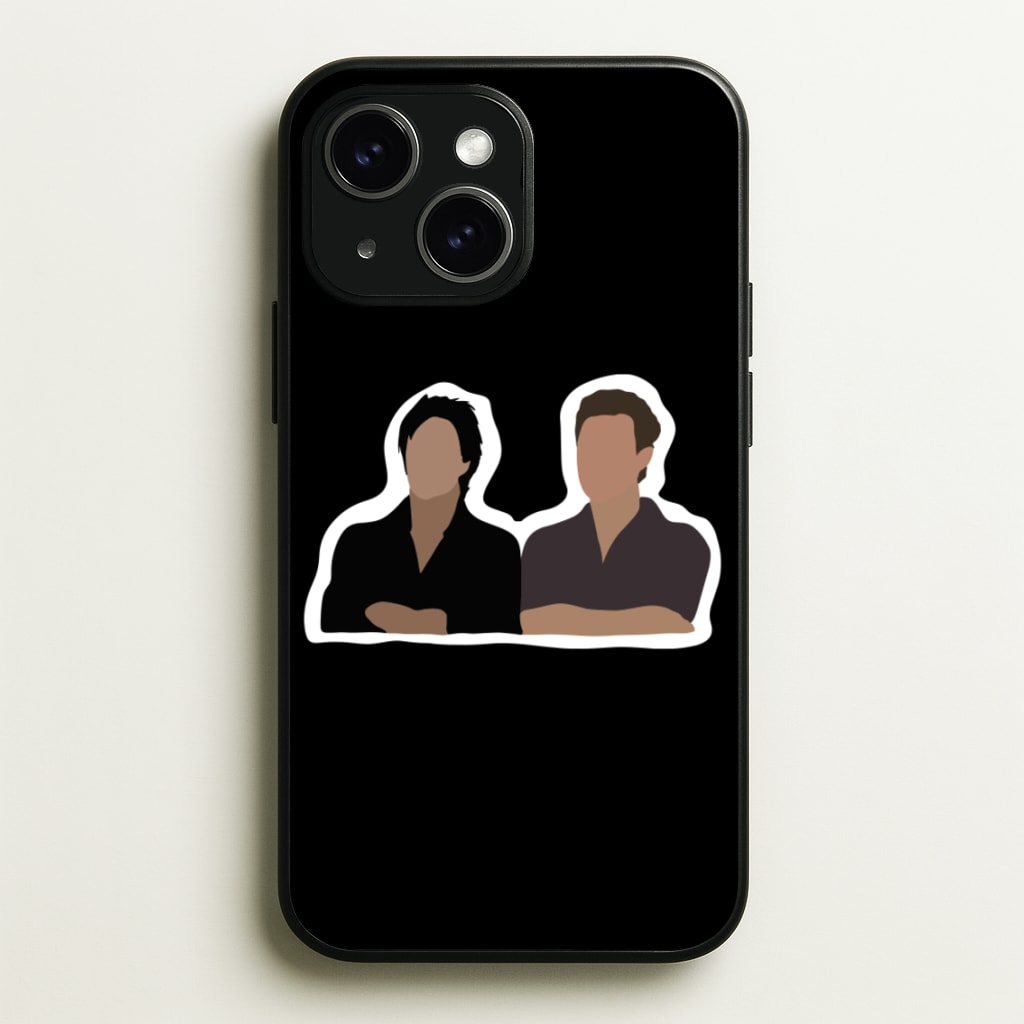 Salvatore Cartoons - VD - Vampire Diaries Phone Case for iPhone 15 Plus