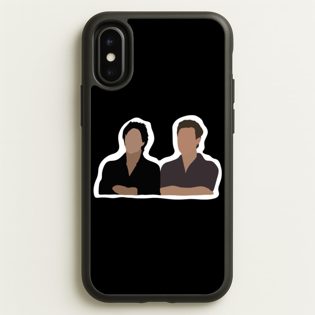 Salvatore Cartoons - VD - Vampire Diaries Phone Case for iPhone X / XS