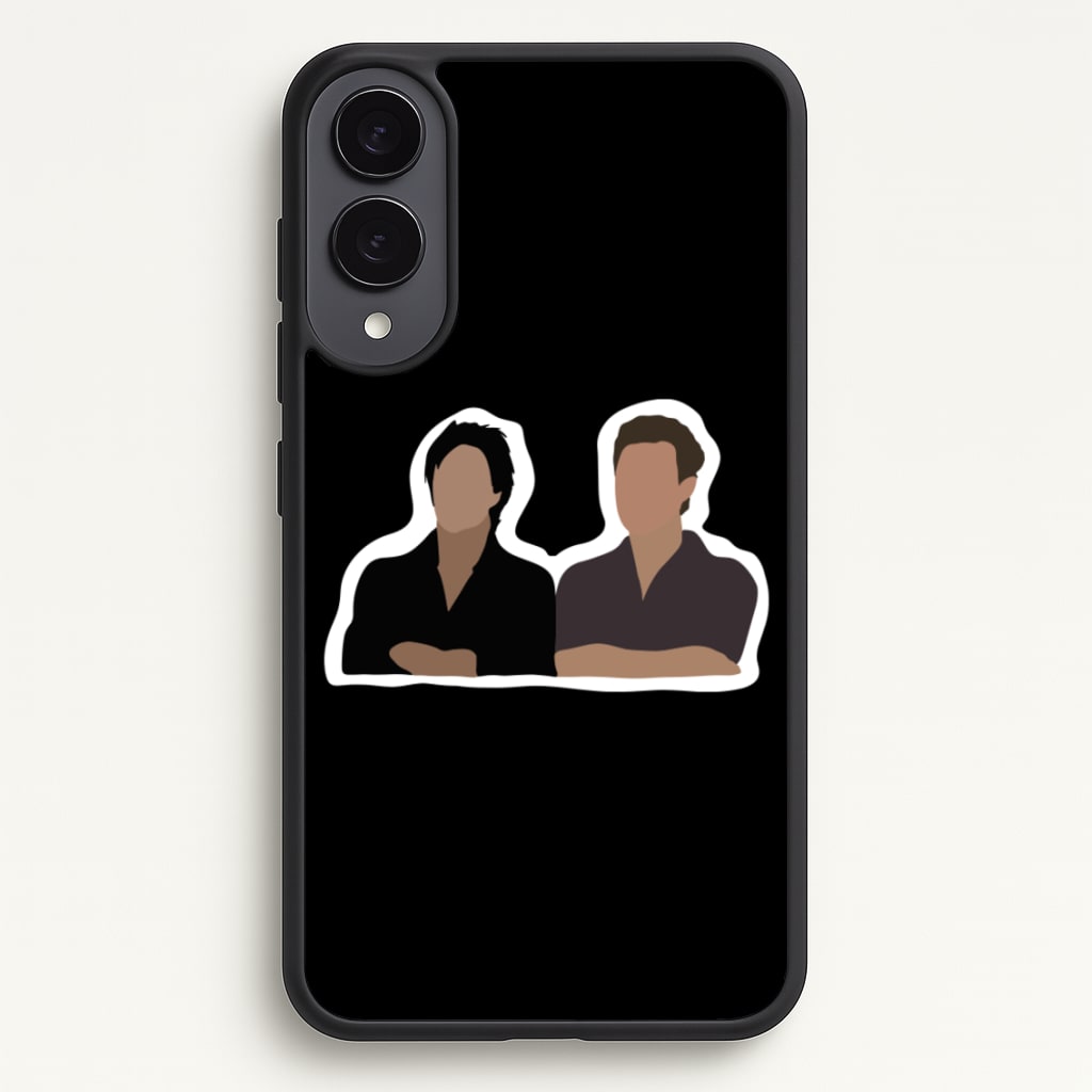 Salvatore Cartoons - VD - Vampire Diaries Phone Case for Galaxy S25 Edge