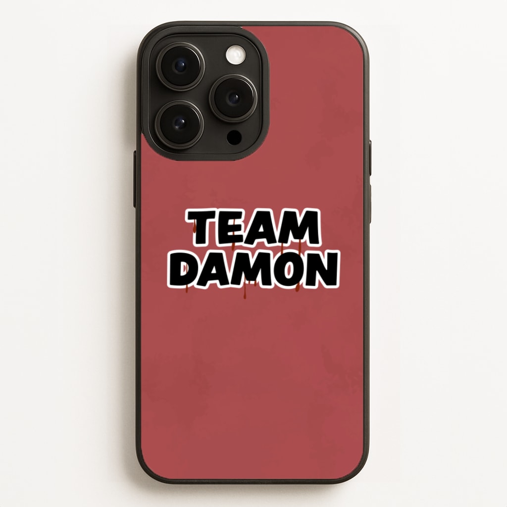 Team Damon - VD - Vampire Diaries Phone Case for iPhone 16 Pro Max