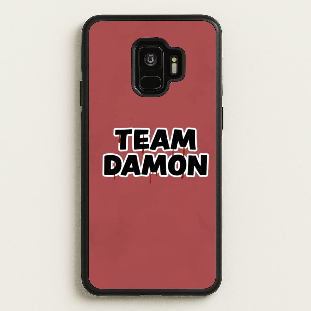 Team Damon - VD - Vampire Diaries Phone Case for Galaxy S9